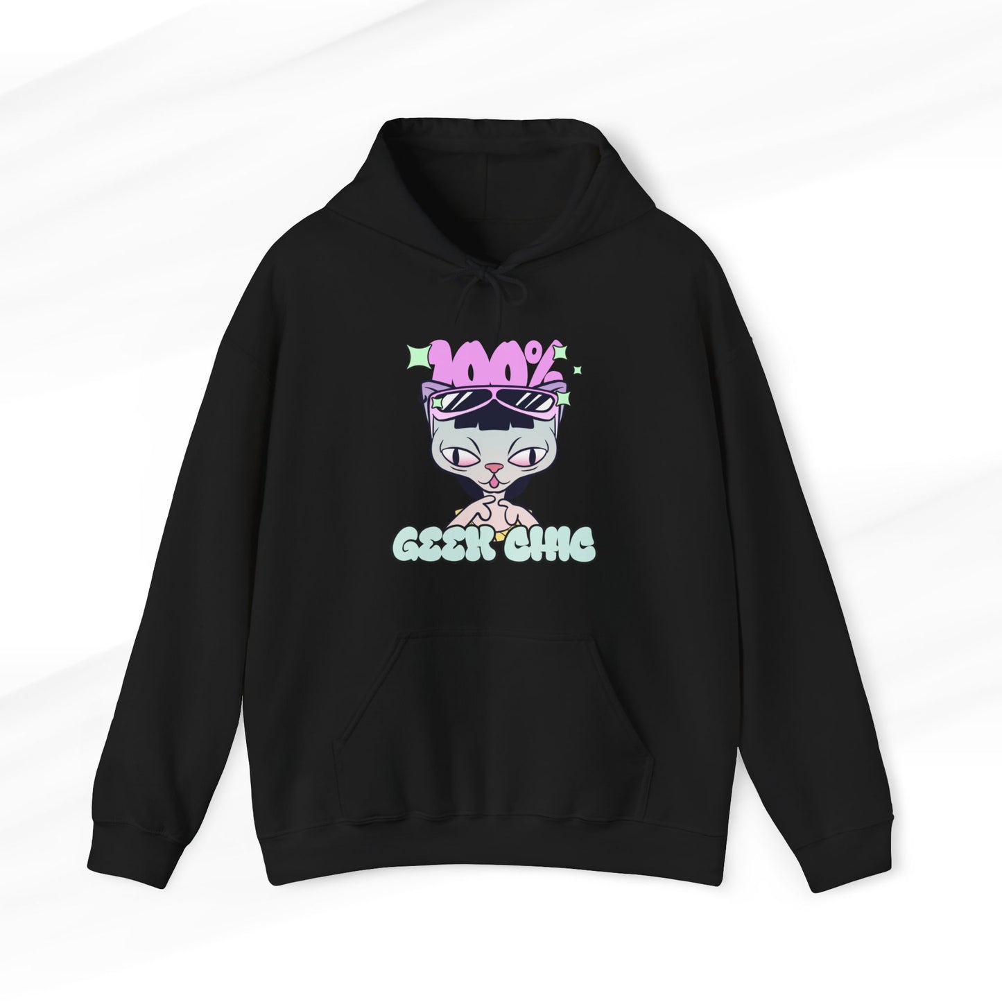 100% Geek Chic Graphic Hoodie